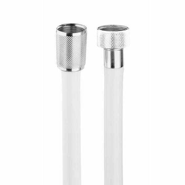Bossini flessibile conico per doccia 1/2"x1/2" FF 125 cm bianco cromo