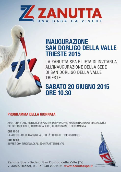 Volantino Inaugurazione della nuova filiale di San Dorligo della Valle TS