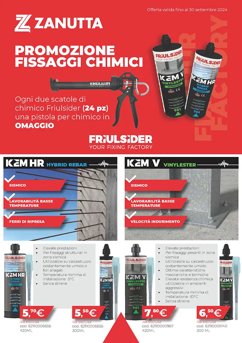 Promozione Fissaggi Chimici FRIULSIDER