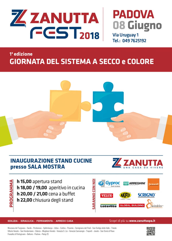 ZANUTTA FEST 2018 – PADOVA: COLORE E SISTEMA A SECCO