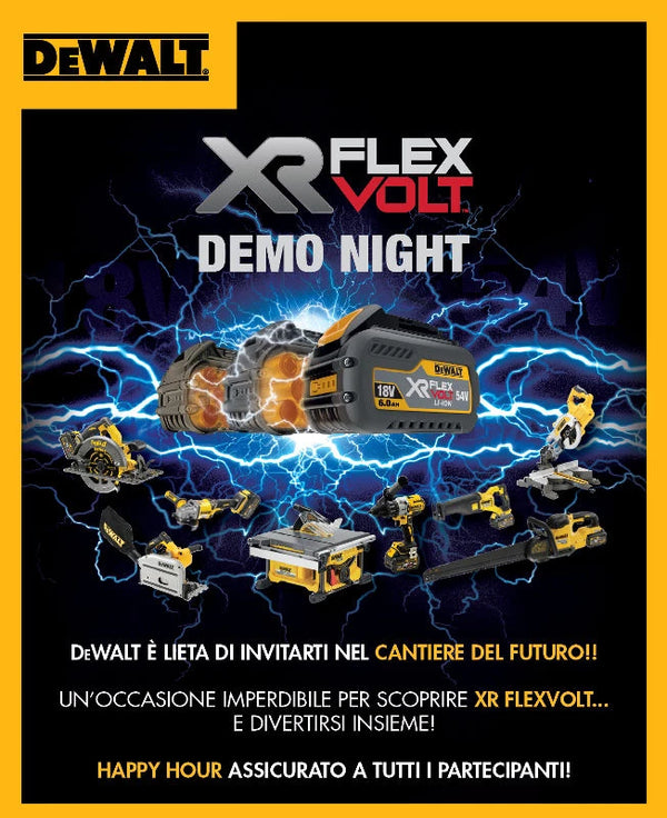 Demo night DeWalt, la formazione nel campo degli elettroutensili