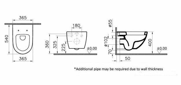 Vitra Sento vaso sospeso ceramica bianco