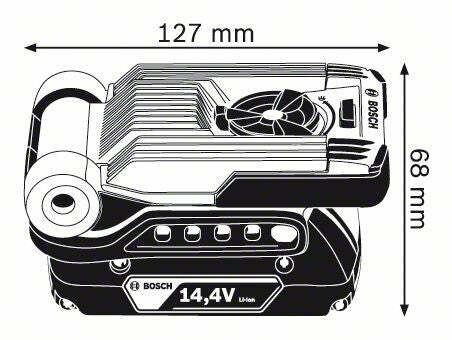 Bosch GLI VariLED torcia a batteria. BATTERIA NON INCLUSA