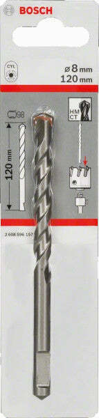 Bosch punta di centraggio per gambi porta corona, SDS-plus ed esagonale 8 mm, 120 mm