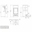 Piazzetta E928 BCS stufa a legna 11,1 kW