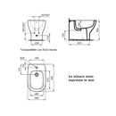 Ideal Standard bidet a terra Tesi T456901 filo parete bianco lucido