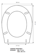 Colbam sedile compatibile con Ceramica Dolomite - Garda - bianco