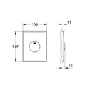 Placca di comando Skate 37547000 Grohe cromo lucido