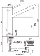 Paffoni Birillo miscelatore lavabo canna lunga cromo