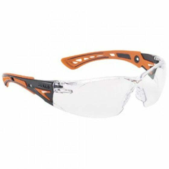 Bolle Safety Rush+ occhiali sportivi arancio lenti incolore