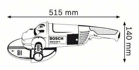 Bosch GWS 22-230 JH smerigliatrice angolare + disco diamantato