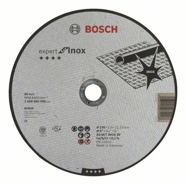Bosch Expert for Inox AS 46 T INOX BF mola da taglio diritta 230 x 2 mm