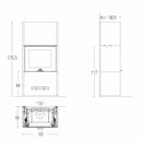 Piazzetta DAVOS MC 70/51 stufa caminetto a legna 11 kW