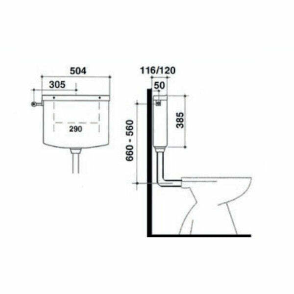 Kariba SLIM 116 cassetta esterna a zaino bianca
