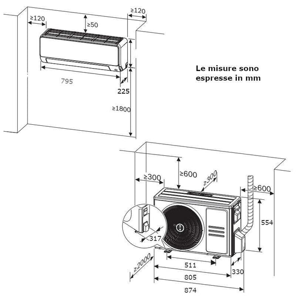 Climatizzatore monosplit Bosch Climate CL6001i-Set 26 WE 9.000 BTU 2,6 kW