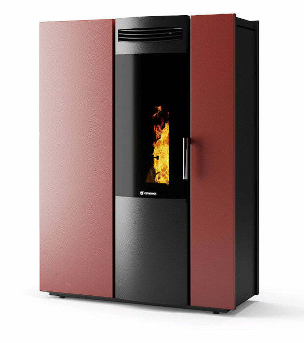 CS Thermos Thema 12 metallo stufa a pellet/biomassa canalizzabile 11,5 KW