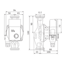 Wilo YONOS PICO1.0 30/1-8 pompa di ricircolo 180 mm 2"