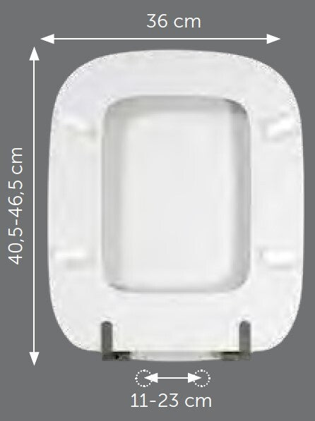 Sedile compatibile Ceramica Dolomite Rio bianco europeo