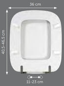 Sedile compatibile Ceramica Dolomite Rio bianco europeo