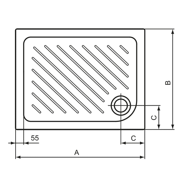 Piatto doccia 120x80 LBST J026001 Ideal Standard