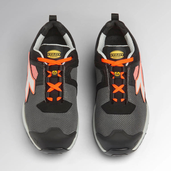 Scarpa bassa Glove LOW GHOST S1PS Diadora Nero Arancio