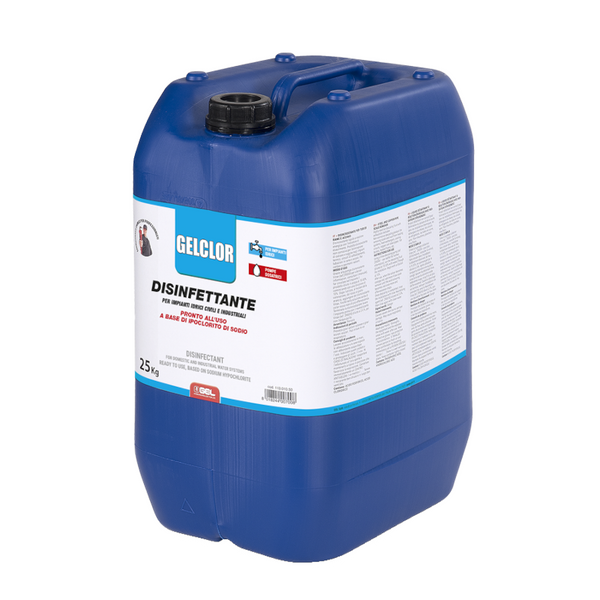 Disinfettante liquido Gelclor 107.350.02 per disinfezione acqua da 25 kg