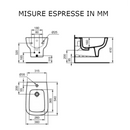 Bidet sospeso monoforo Esedra T281501 Ideal Standard