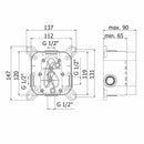 Paffoni Candy incasso universale