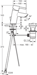 Hansa Italia Hansavantis Style miscelatore lavabo cromo
