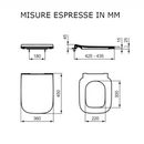 Sedile slim a chiusura normale i.life B T500201 Ideal Standard