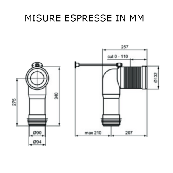 Curva Tecnica Multisuite T002767 Ideal Standard