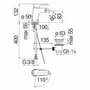 Nobili Nobi miscelatore bidet NBE84119/1CR