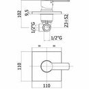 Paffoni RED miscelatore doccia incasso senza deviatore
