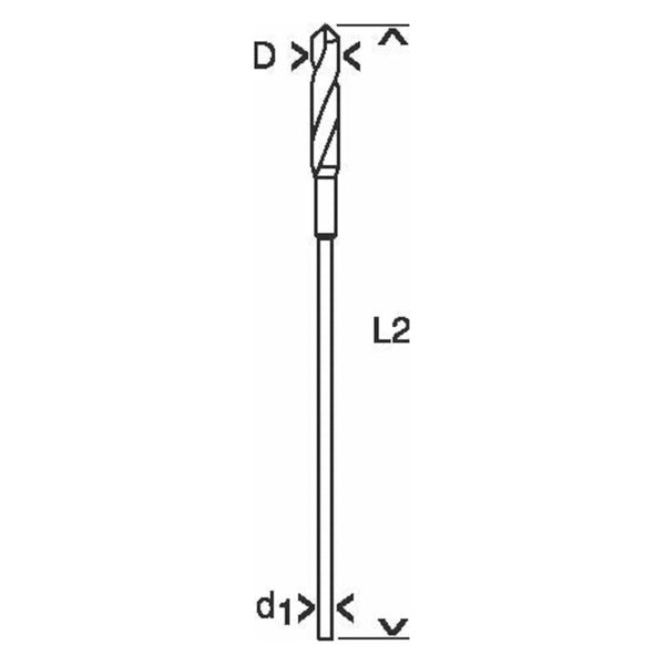 Bosch punta per casseforme e installazioni 10 x 600 mm, diametro 8 mm