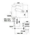 Paffoni Berry miscelatore bidet con scarico automatico cromo