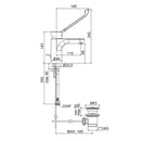 Miscelatore lavabo con leva clinica Paffoni Green GR305CR