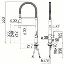 Nobili Flag miscelatore lavello doccetta orientabile cromato