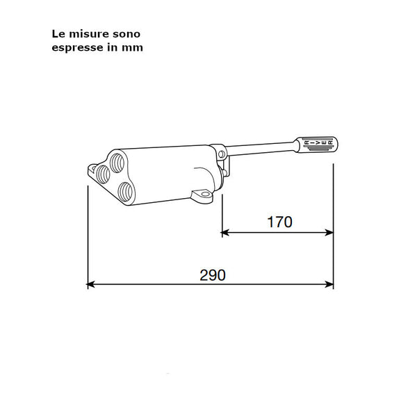 River R570 283 miscelatore a pedale a pavimento - acqua miscelata