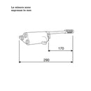 River R570 283 miscelatore a pedale a pavimento - acqua miscelata