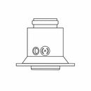 Hermann raccordo partenza verticale concentrico 60/100 mm