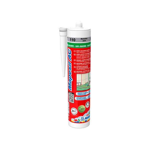 Mapei Mapesil AC111 grigio argento antimuffa