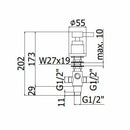 Paffoni Minimal deviatore bordo vasca 4 vie cromo