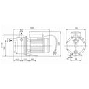 Wilo JET WJ 204 X pompa jet autoadescante 0,75 kW