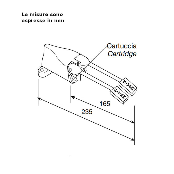 River R550/2 283 miscelatore a 2 pedali a pavimento - acqua fredda e calda