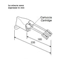 River R550/2 283 miscelatore a 2 pedali a pavimento - acqua fredda e calda