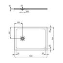 Piatto doccia Ultra Flat S+ T5606FR Ideal Standard 100 x 70 cm bianco opaco