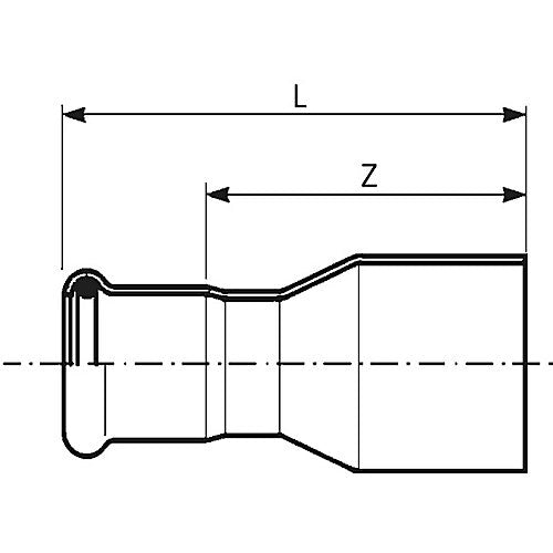 Riduzione a pressare maschio femmina inox 191