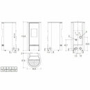 Piazzetta P920 T stufa a pellet 8,5 kW scarico posteriore