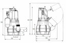 Dab Feka 600 MA 40 TH pompa sommergibile automatica con galleggiante 0,5 kW