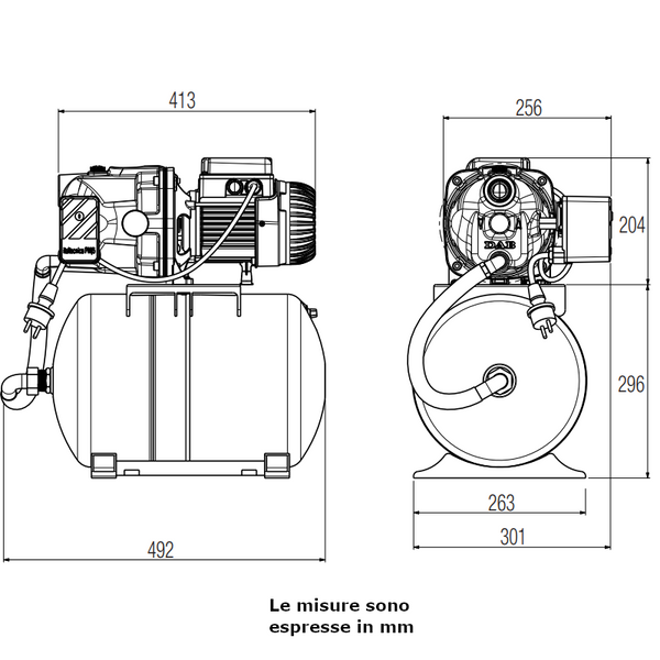 Dab AQUAJET 102 M-G gruppo di sollevamento dell'acqua 0,75 kW
